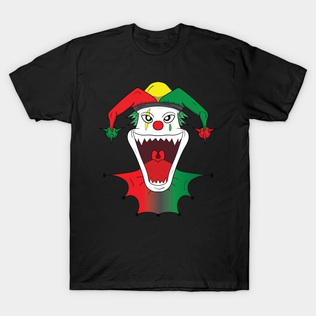 scary clown T-Shirt by SariBuah